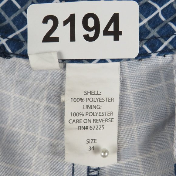 Univibe* Men's 1.5" Belt Loop Multipocketed Checkered‎ Board Shorts~ Size 34W - Picture 3 of 10